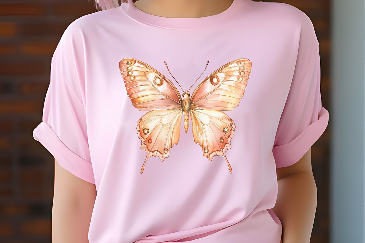 Soft Girly Butterfly Clipart, an Illustration by RobertsArt (Photo 4 of 7)