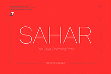 Sahar Thin (Roman & Italic)