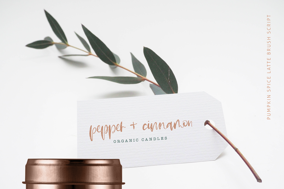 Pumpkin Spice Latte | Brush Script preview 2
