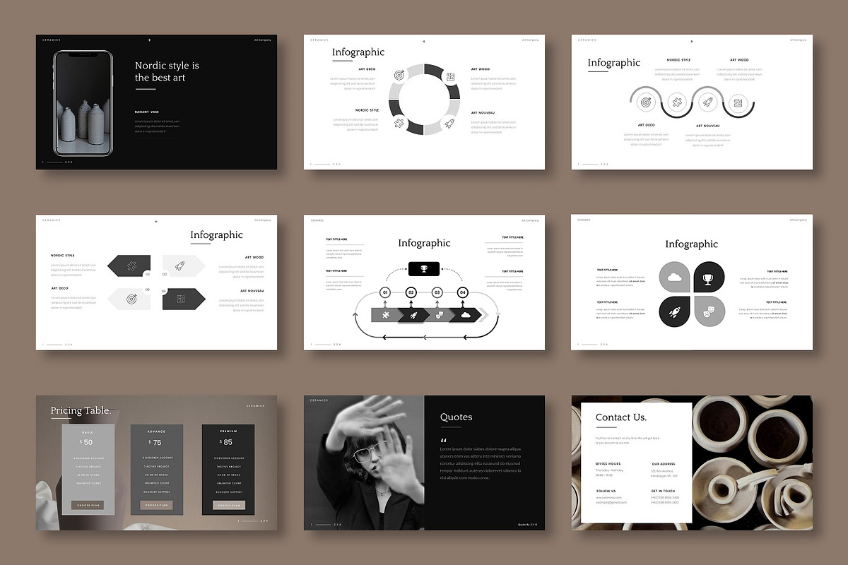 Ceramics – Business Google Slide, a Presentation Template by Dens Creative Studio (Photo 5 of 6)