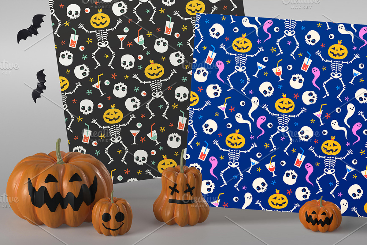 Halloween patterns set, a Pattern Graphic by tetiana.svirska (Photo 5 of 7)