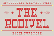 Rodivel - Western font