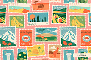 World Stamps: Graphics & Patterns, a Pattern Graphic by Dedraw Studio (Thumbnail 3 of 10)