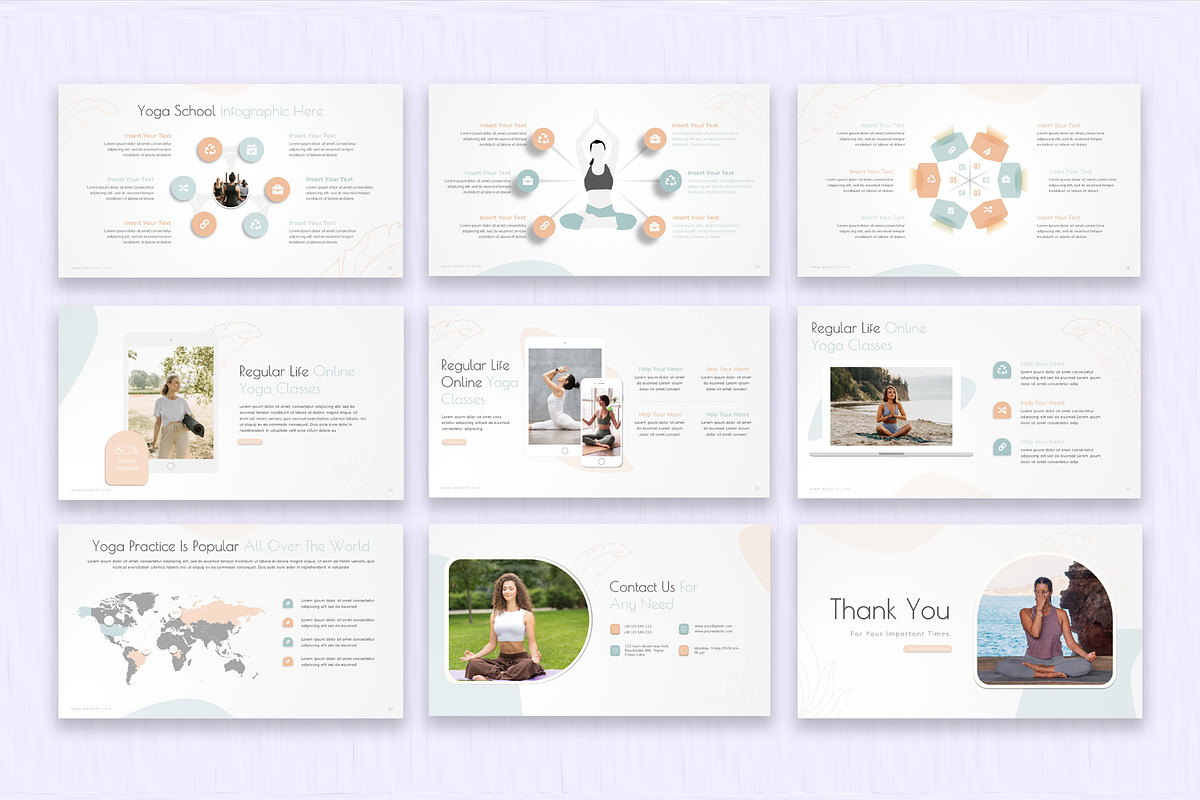 Yoga School Presentation Template, a Presentation Template by SlideStack (Photo 5 of 5)