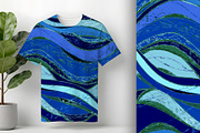 Blue Minerva, a Background Graphic by Sharon Schwalbe (Thumbnail 2 of 7)