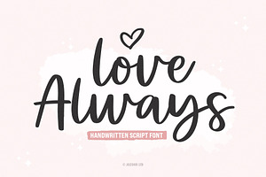 Love Always - Modern Script Font