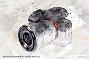 Tech Sketch Art Photoshop Mock-ups, an Action Add-On by SlideSalad (Thumbnail 27 of 27)
