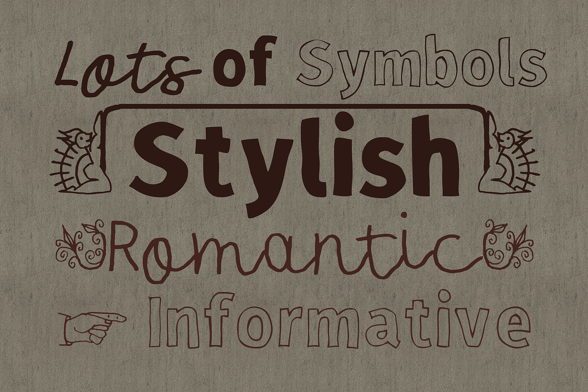Milchkaffee Megafamily Font, a Script Font by Minhocossauro Emporium (Photo 9 of 9)