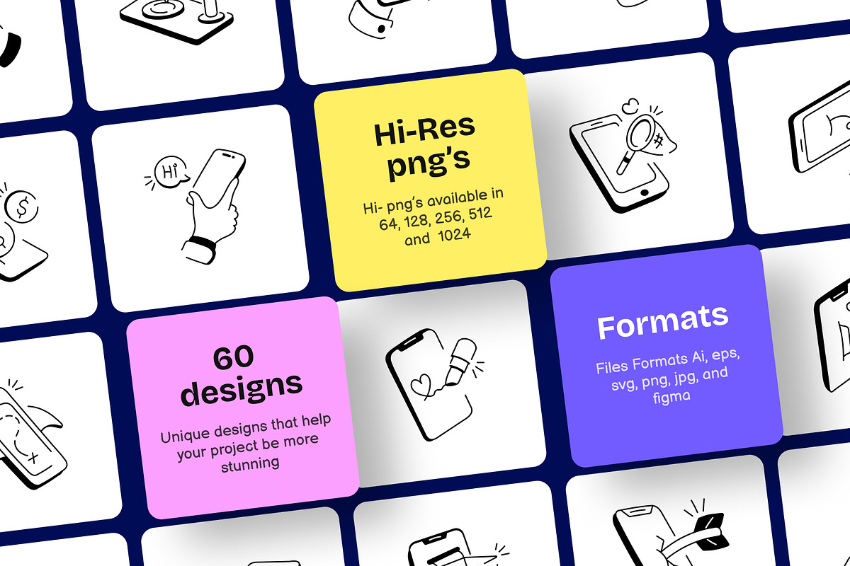 Smartphone Activities Icons, an Outline Icon by Vectors Market (Photo 6 of 7)