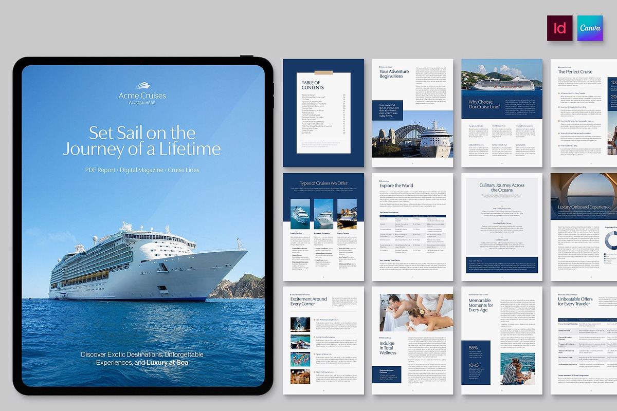 Travel Brochure Template, a Brochure Template by BrandPacks (Photo 1 of 6)