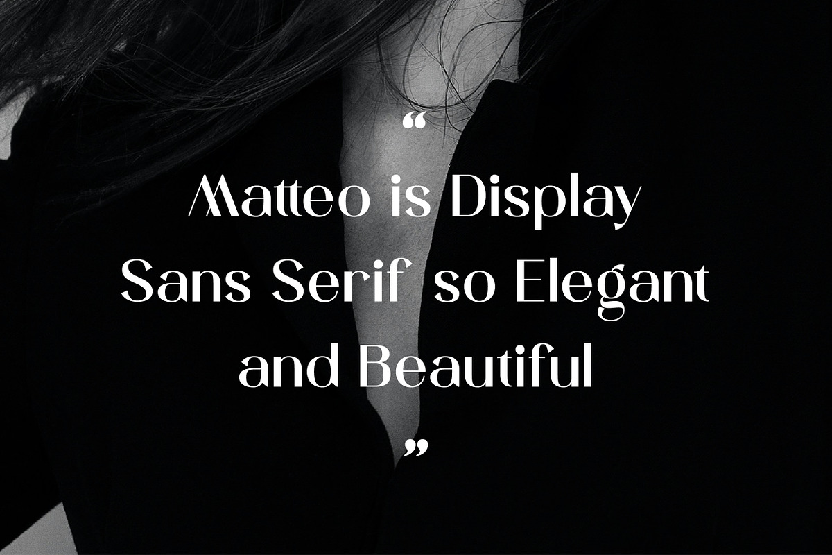 Matteo – Elegant Display Sans Serif, a Sans Serif Font by Mahesans Co (Photo 5 of 10)