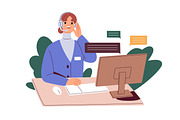 Business people during work call set, a Work Illustration by Good Studio (Thumbnail 7 of 7)
