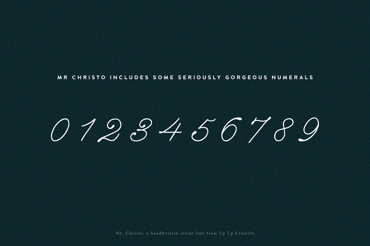 Mr Christo Calligraphy Script Font, a Script Font by Up Up Creative (Photo 14 of 16)