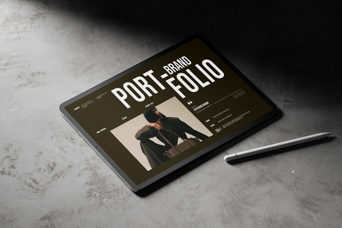 Brand Portfolio Presentation Templat preview 2