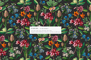Exquisite Botanical Floral Pattern, a Pattern Graphic by likorbut (Thumbnail 11 of 14)