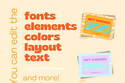 Retro-Chic Gift Voucher Templates, a Card Template by Hell Yeah Designs (Thumbnail 5 of 5)