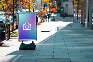 City Street Sign Mockup