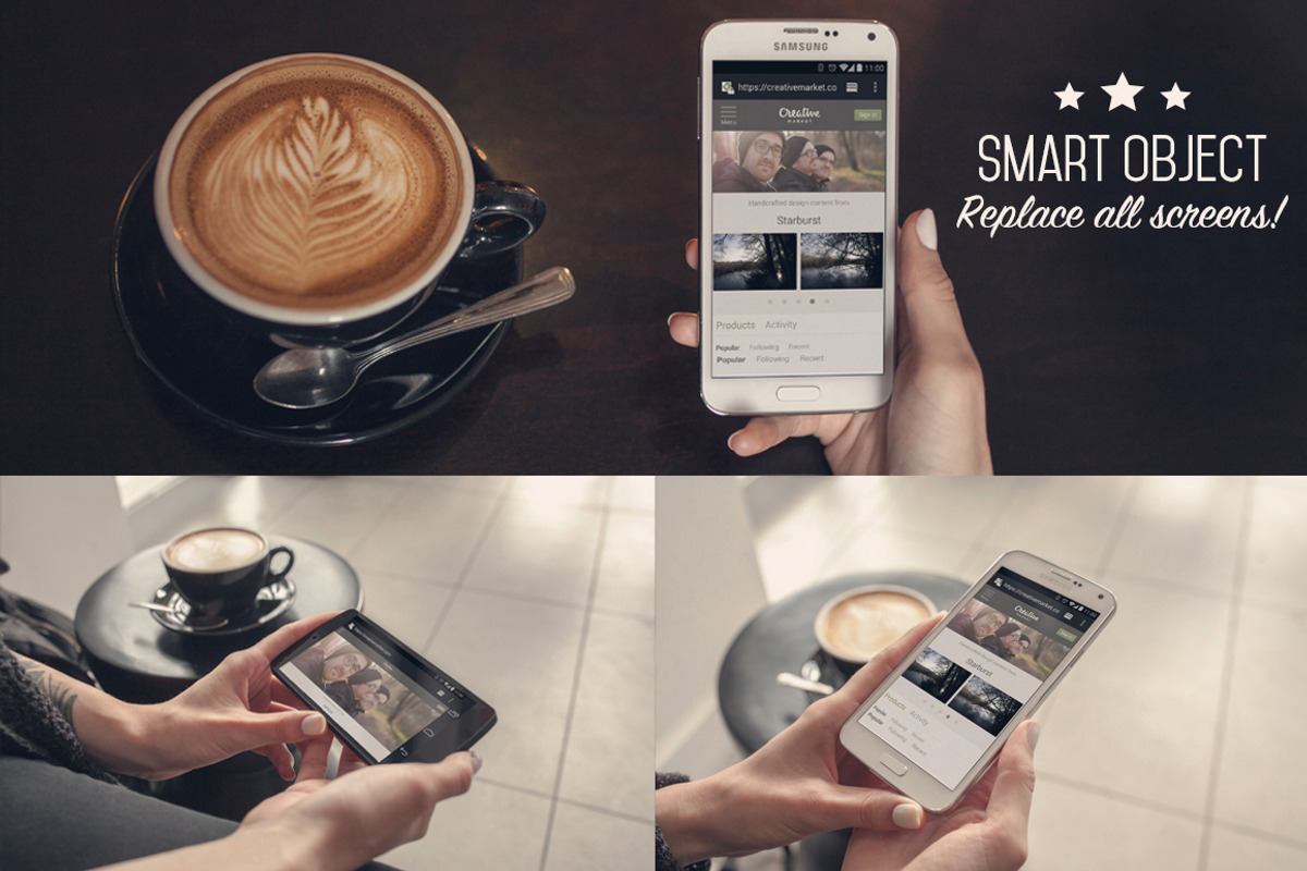 8 Real Photo Android Mock-ups, an Android Mockup by ZedProMedia (Photo 3 of 5)