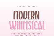 Modern Whimsical, a Sans Serif Font by Mini_World (Thumbnail 1 of 8)