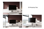 High Quality Office Desktop Mockup, a Mac Mockup by Momogi (Thumbnail 5 of 5)