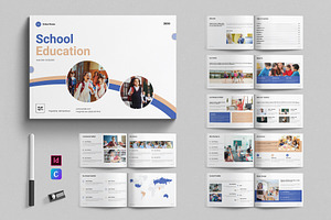 Education Template Landscape, a Brochure Template by E-Type