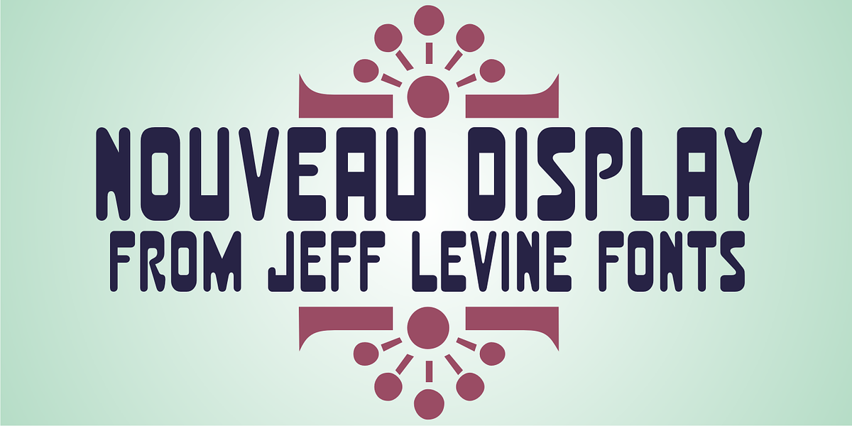 Nouveau Display JNL, a Sans Serif Font by Jeff Levine Fonts