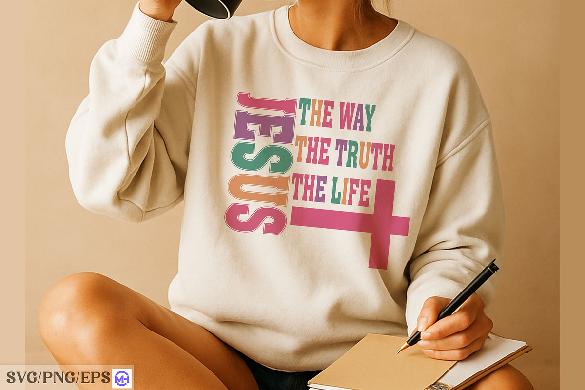 Jesus The Way The Truth The Life SVG, a Graphic by mh_arif (Photo 3 of 4)