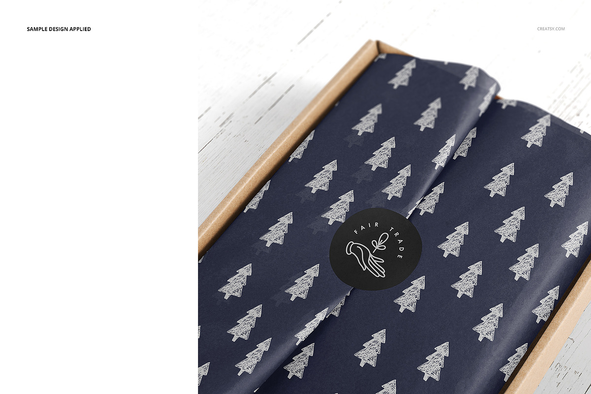Mailer Box Tissue Paper Mockup Set, a Packaging Mockup by creatsy5 (Photo 4 of 13)