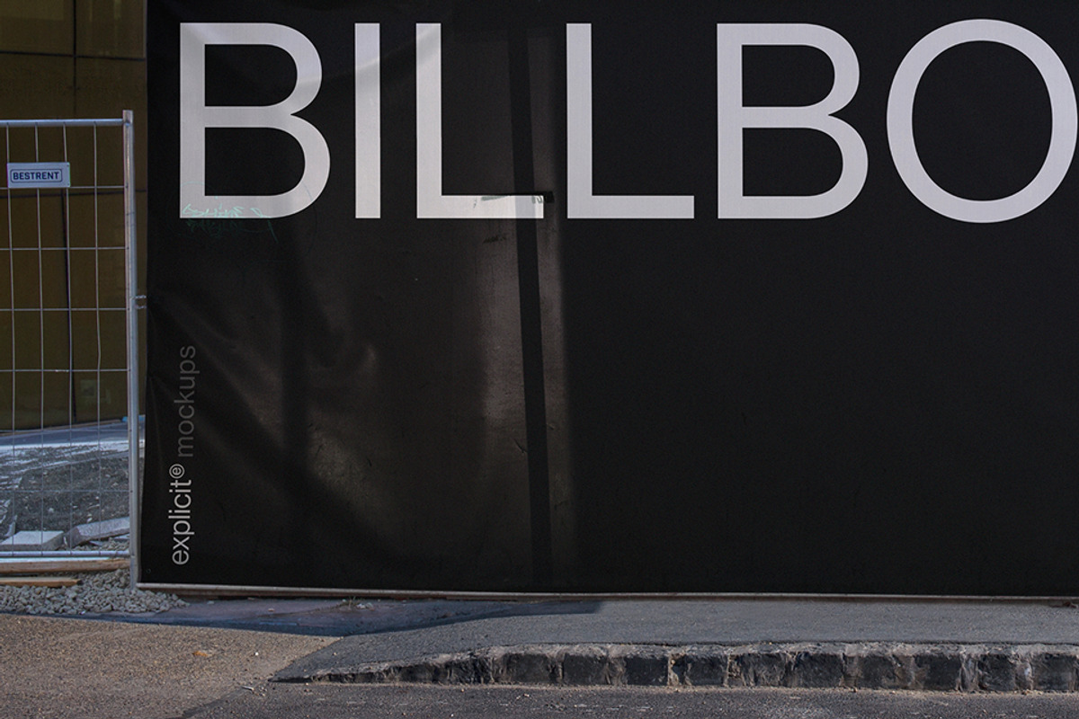 Billboard Mockup – Construction Fenc, a Mockup by ExplicitStudio (Photo 2 of 4)