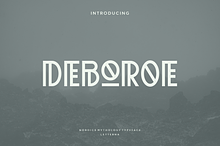 Deboroe - Modern Artdeco Typeface