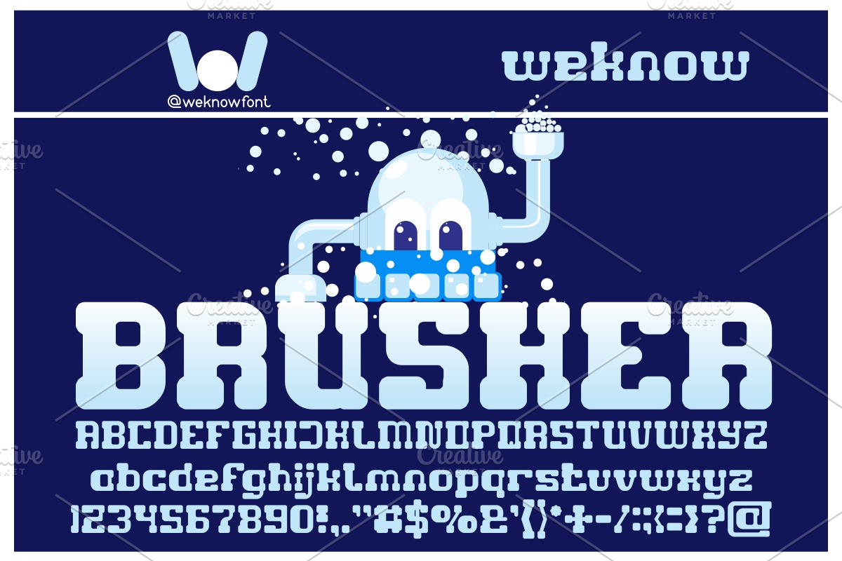 Game Robot font, a Font by weknow (Photo 5 of 5)