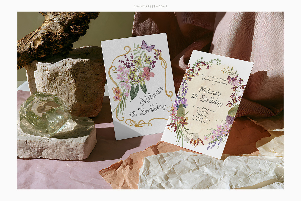 Autumn Whimsy Handpainted Florals, a Seasonal Illustration by SunnyAfternoons (Photo 11 of 23)