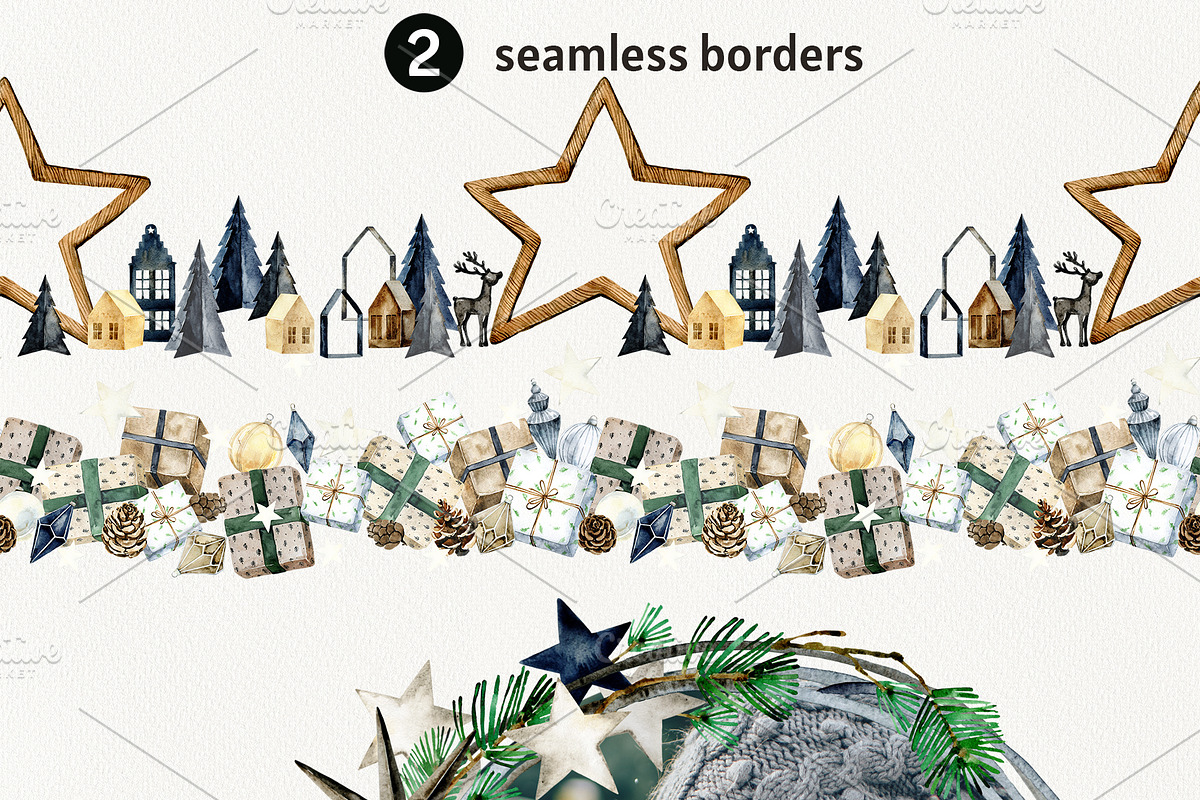 Nordic Christmas Clipart, a Seasonal Illustration by TanyaOak (Photo 7 of 8)