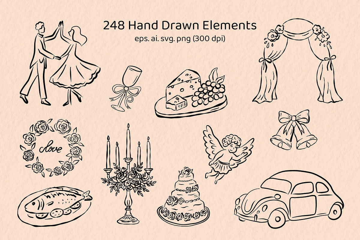 Timeless Love — Wedding Set, an Object Illustration by Idressart (Photo 2 of 17)