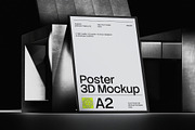 A2 Poster On Metal Chair 3D Mockup, an Advertising Mockup by graphicook (Thumbnail 4 of 4)
