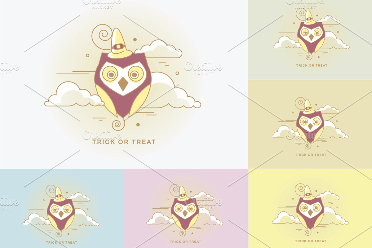 Adorable Halloween characters, an Outline Icon by Polar Vectors (Photo 2 of 11)