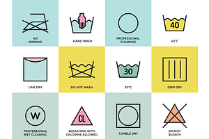 Clothing Labels And Laundry Symbols