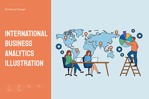 International Business Analytics, an Object Illustration by Partikusi Design