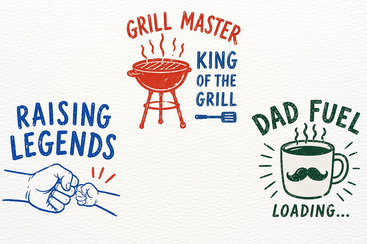 Best Dad Clipart Father's Day PNG, a Seasonal Illustration by SugarCloudStudioArt (Photo 4 of 5)
