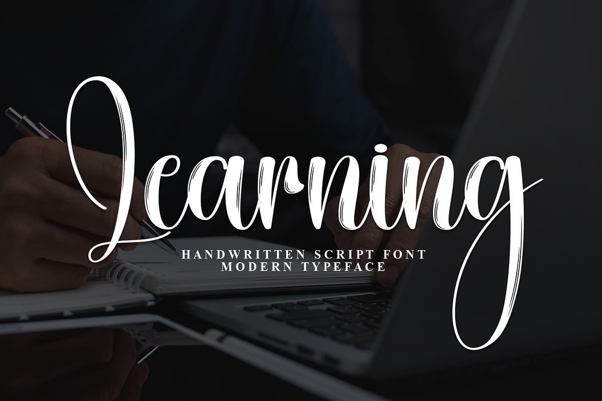 Learning | Script Font, a Handwritten Font by Scratchones (Photo 1 of 8)