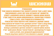 Sideways Rain font, a Font by weknow (Thumbnail 6 of 8)