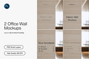 Office Wall Logo Signage Mockup Set, an Advertising Mockup by Digital Asset Co (Thumbnail 1 of 6)
