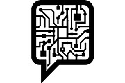 Technology Circuit Speech Bubble, a Technology Illustration by balal (Thumbnail 3 of 13)
