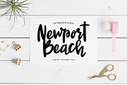 NEWPORT BEACH Brush Script Font, a Script Font by Blush Font Co. (Thumbnail 1 of 5)