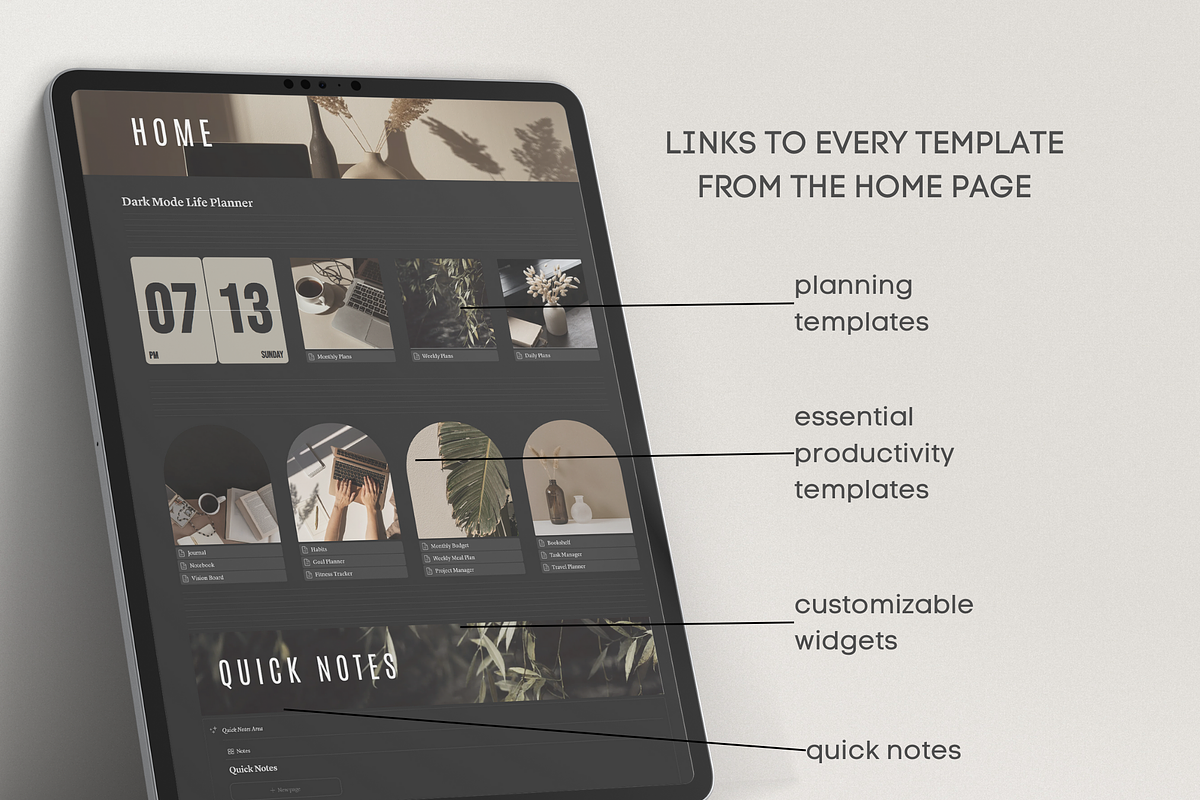 Notion Life Planner, an App Template by Asha Glenn Design Studio (Photo 2 of 10)