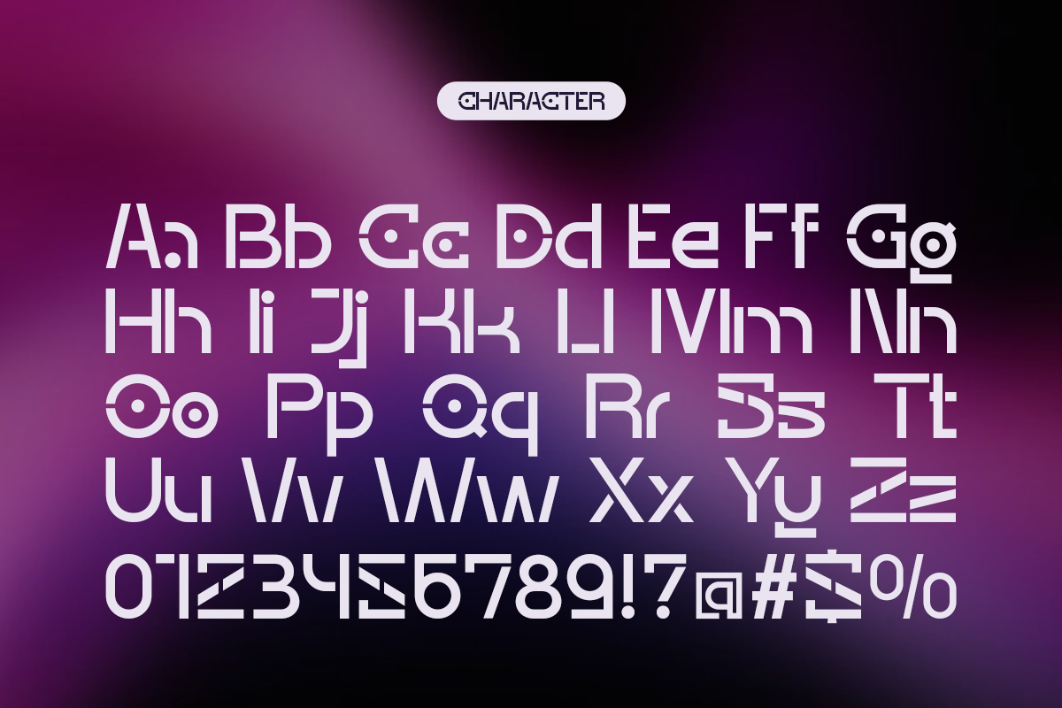 Agalio - Futuristic Display Font, a Sans Serif Font by Pandeka Studio (Photo 9 of 9)