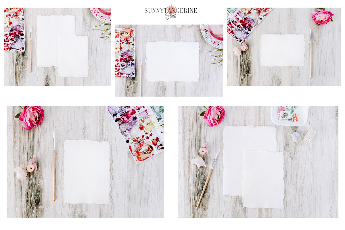 Watercolor Card&Papers Photo Bundle, an Arts & Entertainment Photo by SunnyTangerine Stock (Photo 6 of 10)