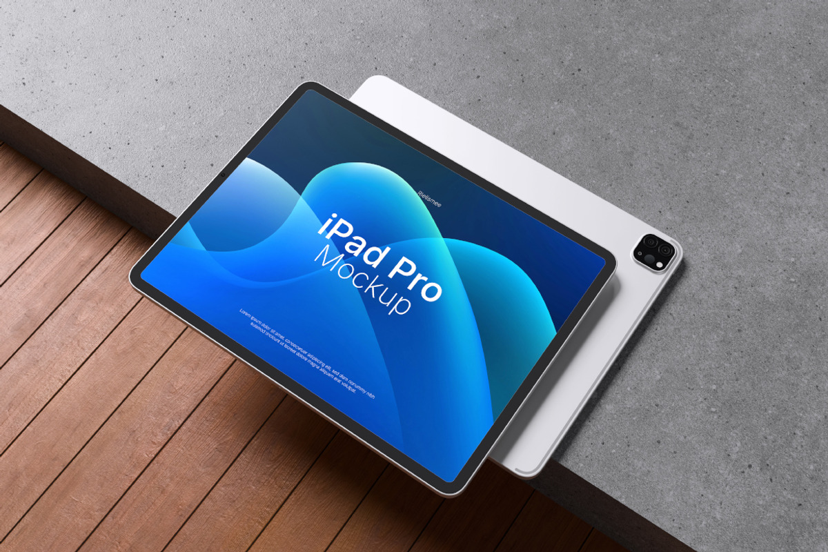 iPad Pro Mockup Bundle Set, an iPad Mockup by Rielismee (Photo 5 of 5)