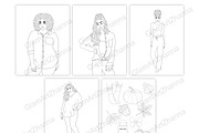 Coloring Book Autumn, a Person Illustration by GlamArtZhanna (Thumbnail 3 of 4)