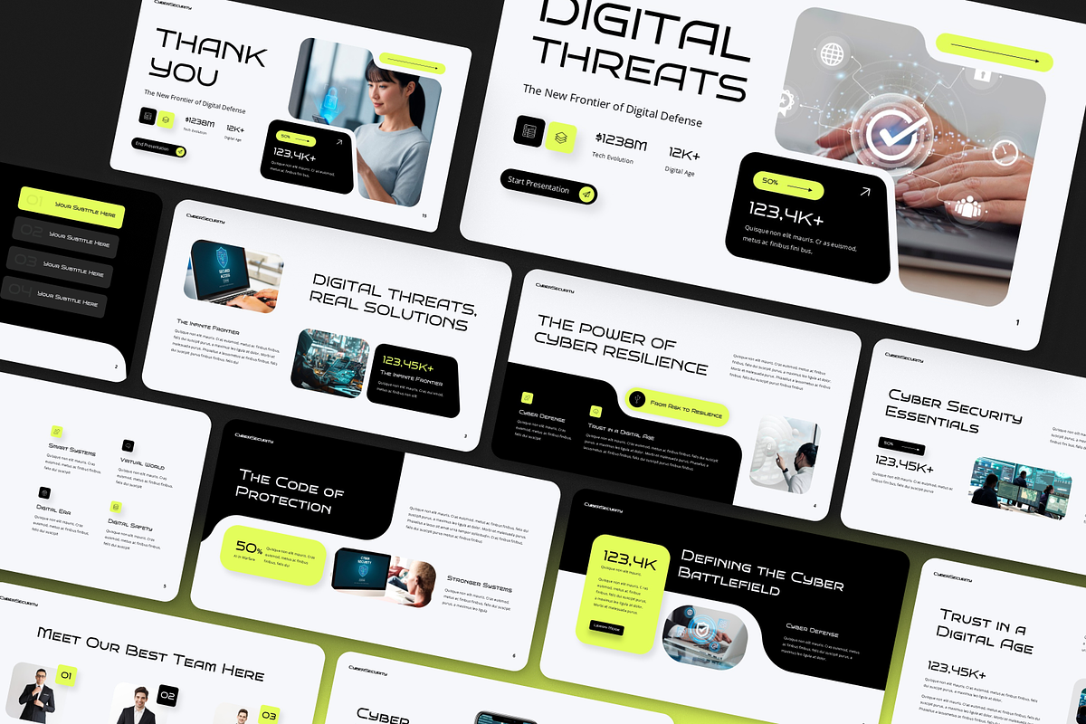 Cyber Security Google Slides, a Presentation Template by Annora Studio (Photo 7 of 7)